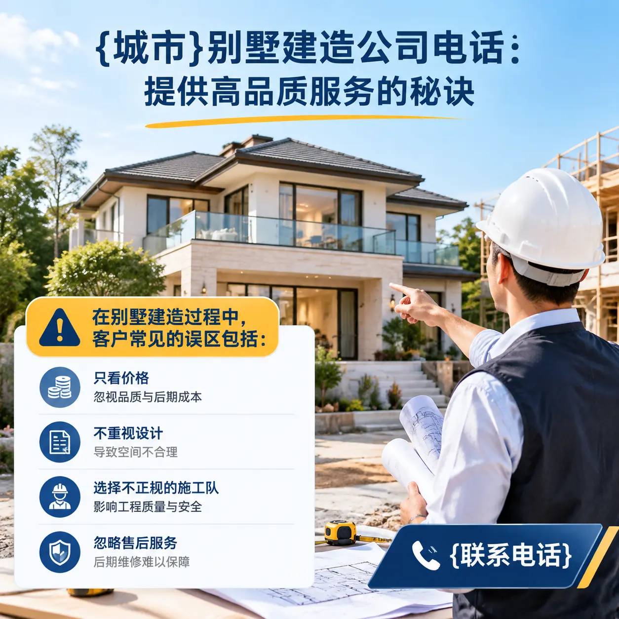 毕节别墅建造公司电话:提供高品质服务的秘诀
