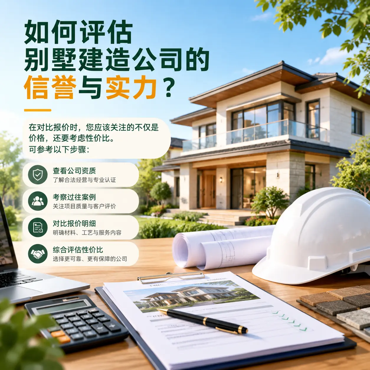 如何评估 毕节 别墅建造公司的信誉与实力?